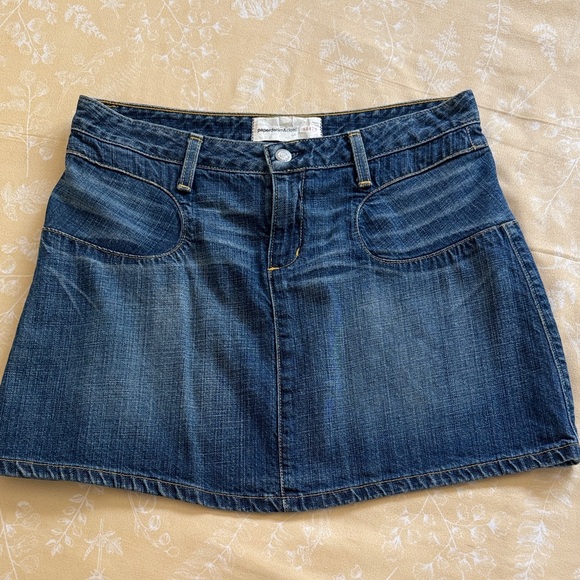 Paper Denim & Cloth Dresses & Skirts - Vintage Paper Denim & Cloth Denim Mini Skirt
